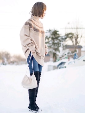 Megchuさん（レディース・155cm）の冬コーディネート