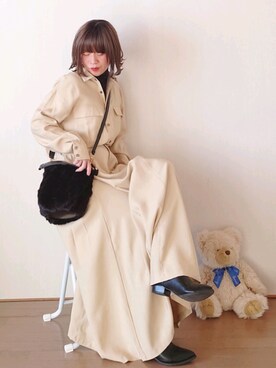 Megchuさん（レディース・155cm）の冬コーディネート