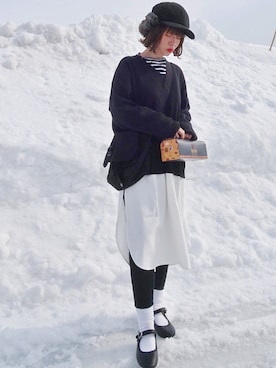 Megchuさん（レディース・155cm）の冬コーディネート