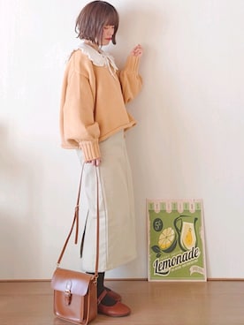 「AmbreNeige」｜「アイテム（バレエシューズ）」を使った、Megchuさん（レディース・155cm）の春コーディネート