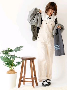 「Traditional Weatherwear（トラディショナルウェザーウェア）のMARCHE BAG MINI（トートバッグ）」を使った、Megchuさん（レディース・155cm）の春コーディネート