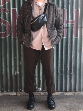 「EMMA  CLOTHES」｜「アイテム（その他シューズ）」を使った、ヤマトシさん（メンズ・170cm）の冬コーディネート