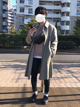 「STUDIOUS（ステュディオス）のアイテム（スウェット）」を使った、ヤマトシさん（メンズ・170cm）の春コーディネート