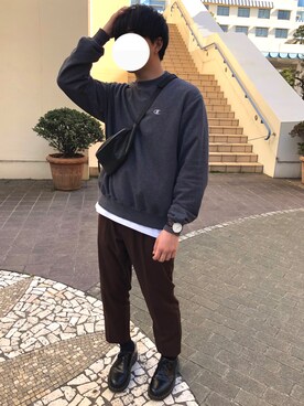 「Dr. Martens（ドクターマーチン）のDr.Martens / ドクターマーチン 1461 3EYE GIBSON SHOE 3ホール ギブソン シューズ ブーツ（ブーツ）」を使った、ヤマトシさん（メンズ・170cm）の春コーディネート