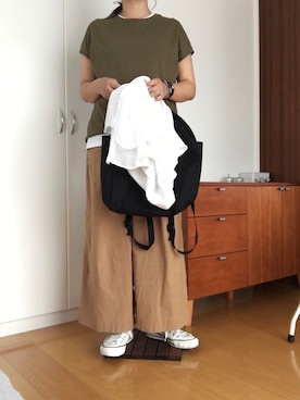 「CABANE de ZUCCa（カバンドズッカ）のアイテム」を使った、izuさん（レディース・168cm）の夏コーディネート