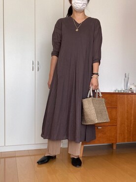 「CABANE de ZUCCa（カバンドズッカ）のアイテム」を使った、izuさん（レディース・168cm）の夏コーディネート