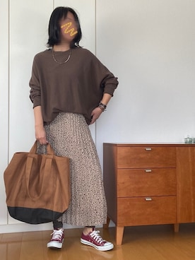 「CABANE de ZUCCa（カバンドズッカ）のアイテム」を使った、izuさん（レディース・168cm）の春コーディネート