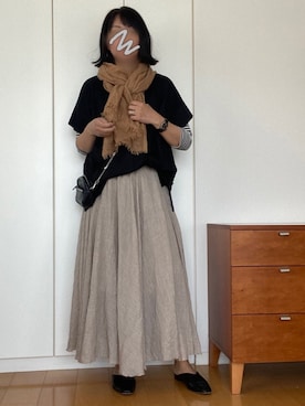 「ボリュームストール」｜izuさん（レディース・168cm）の春コーディネート