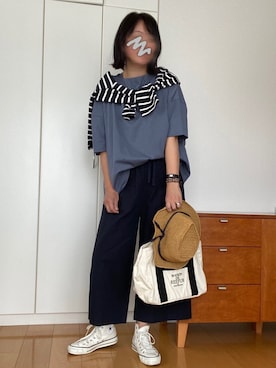 「MAISON DE REEFUR（メゾンドリーファー）のアイテム（トートバッグ）」を使った、izuさん（レディース・168cm）の春コーディネート