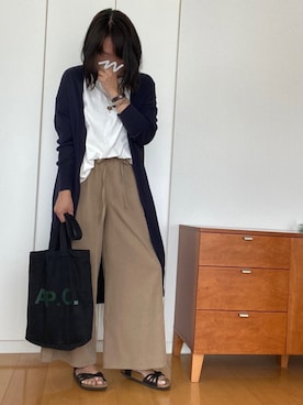 「CABANE de ZUCCa（カバンドズッカ）のアイテム」を使った、izuさん（レディース・168cm）の夏コーディネート
