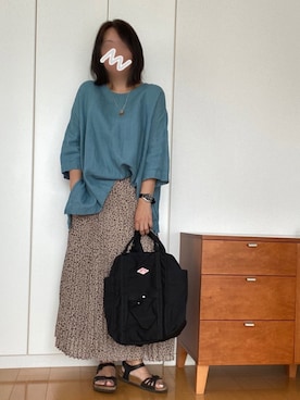 「BEAMS（ビームス）のアイテム（アナログ腕時計）」を使った、izuさん（レディース・168cm）の夏コーディネート