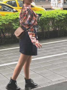 「Vivienne Westwood（ヴィヴィアンウエストウッド）のアイテム（スカート、ブラック系）」を使った、aYaさん（レディース・155cm）の夏コーディネート