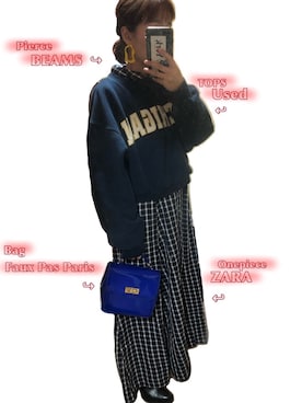 「アイテム（ピアス（両耳用））」を使った、Elevenさん（レディース・155cm・20代）の春コーディネート