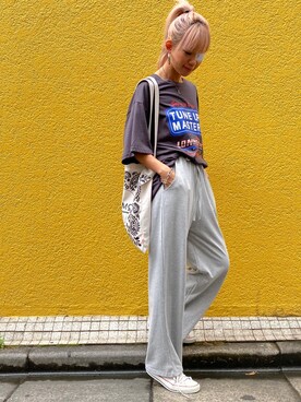 「no brand（ノーブランド）のアイテム（つなぎ/オールインワン）」を使った、MERMOさん（レディース・158cm）の夏コーディネート