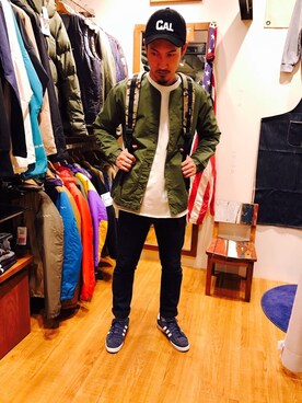 Chijiさんの「GRAMICCI/グラミチ × BEAVER/ビーバー　別注 Ankle Denim Narrow Pants　(149)」を使ったコーディネート