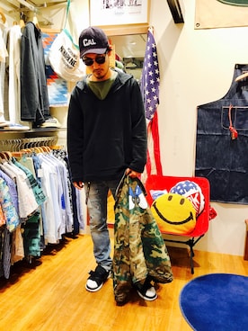 「MASACA（マサカ）のアイテム」を使った、Chijiさん（メンズ・171cm）の春コーディネート