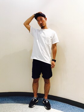 「MANASTASH（マナスタッシュ）のアイテム（スニーカー）」を使った、Chijiさん（メンズ・171cm）の夏コーディネート