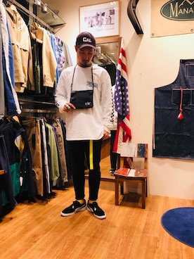 「QUIANA（キアナ）のアイテム」を使った、Chijiさん（メンズ・171cm）の冬コーディネート