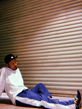 「TOPO DESIGNS（トポデザインズ）のアイテム（キャップ）」を使った、Chijiさん（メンズ・171cm）の春コーディネート