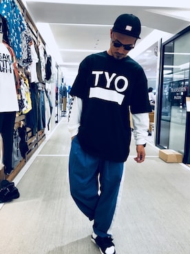 「BEAVER ORIGINAL（ビーバーオリジナル）のアイテム」を使った、Chijiさん（メンズ・171cm）の夏コーディネート