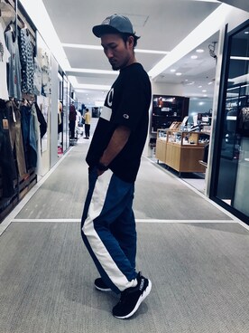 「BEAVER ORIGINAL（ビーバーオリジナル）のアイテム」を使った、Chijiさん（メンズ・171cm）の夏コーディネート