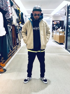 「アイテム（ブルゾン）」を使った、Chijiさん（メンズ・171cm・30代）の秋コーディネート