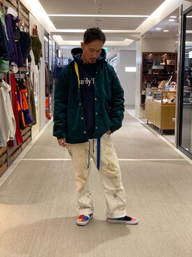 「アイテム（ブルゾン）」を使った、Chijiさん（メンズ・171cm・30代）の冬コーディネート