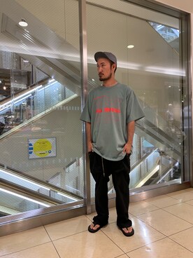 「BEAVER ORIGINAL（ビーバーオリジナル）のアイテム」を使った、Chijiさん（メンズ・170cm）の夏コーディネート