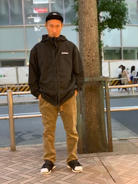 「WILD THINGS（ワイルドシングス）のアイテム（マウンテンパーカー）」を使った、Chijiさん（メンズ・171cm）の秋コーディネート
