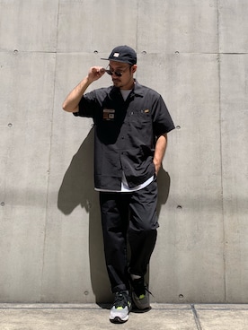 「アイテム（チノパンツ）」を使った、Chijiさん（メンズ・171cm）の春コーディネート