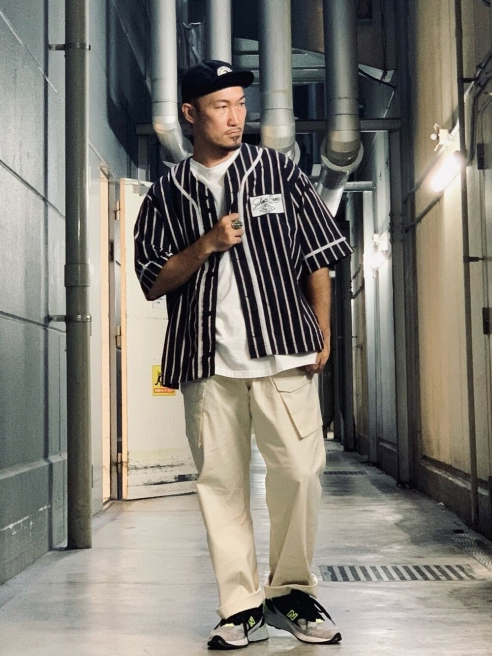 Schott/ショット/STRIPE SS BASEBALL SHIRT/ストライプ ベースボール
