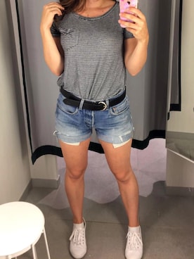 「stripes」｜「アイテム（その他）」を使った、Arielle S.さん（レディース・163cm）の冬コーディネート