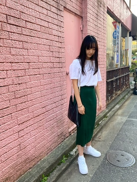「MM6 Maison Margiela（ｴﾑｴﾑｼｯｸｽ ﾒｿﾞﾝ ﾏﾙｼﾞｪﾗ）のアイテム（ショルダーバッグ）」を使った、はるか☻さん（レディース・169cm）の秋コーディネート