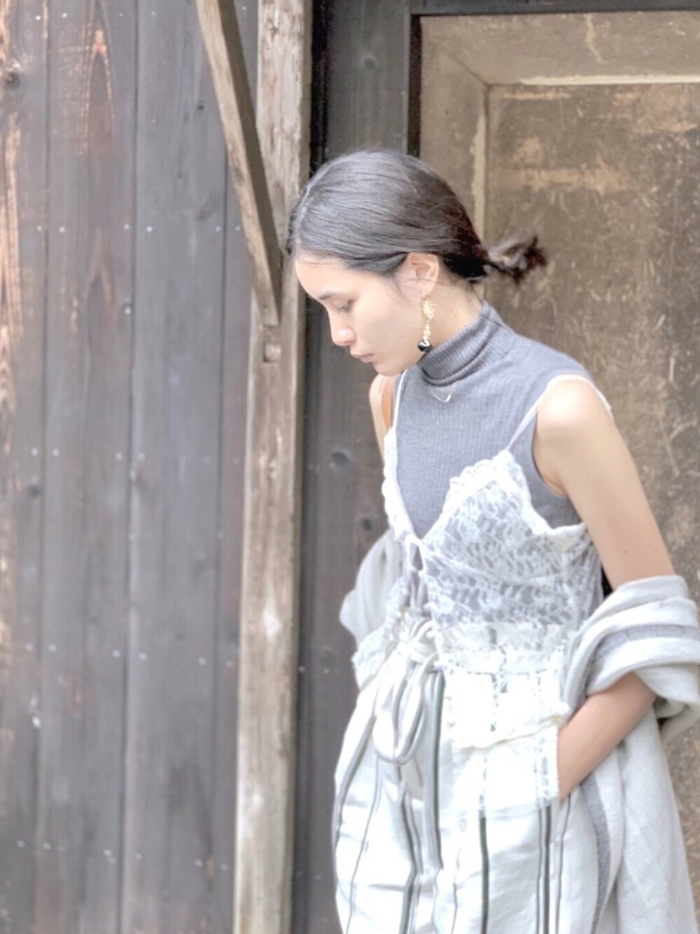 n出品 UNIQLO（ユニクロ）の「WOMEN メリノブレンドリブタートルネック