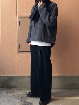 「no brand（ノーブランド）のアイテム」を使った、watoさん（メンズ・174cm）の冬コーディネート