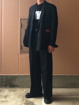「SUNSEA（サンシー）のアイテム（ジャケット/アウター）」を使った、watoさん（メンズ・174cm）の春コーディネート