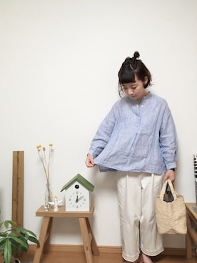 「Babaghuri（ババグーリ）のアイテム」を使った、とんとんさん（レディース・158cm）の春コーディネート