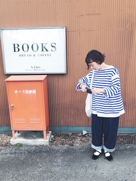 「OUTIL（ウティ）のアイテム」を使った、とんとんさん（レディース・158cm）の秋コーディネート