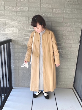 「LENO（リノ）のアイテム（ワンピース/ドレス）」を使った、とんとんさん（レディース・160cm）の秋コーディネート