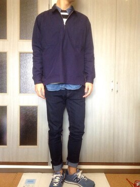 cha-minさん（メンズ・184cm）の春コーディネート