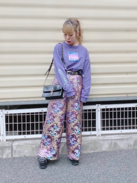 「JUNRED（ジュンレッド）のアイテム」を使った、MIZUSHINAさん（レディース・152cm）の春コーディネート