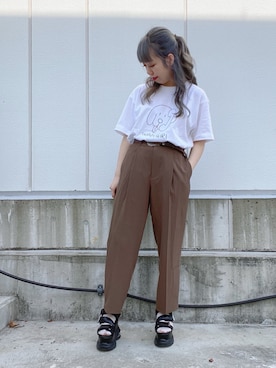 MIZUSHINAさん（レディース・152cm）の夏コーディネート