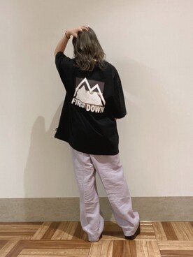 「バックプリント」｜「アイテム（その他）」を使った、MIZUSHINAさん（レディース・152cm）の夏コーディネート