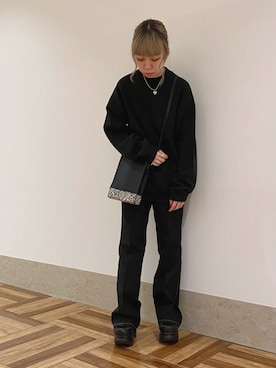 「JUNRED（ジュンレッド）のアイテム（バッグ）」を使った、MIZUSHINAさん（レディース・152cm）の秋コーディネート