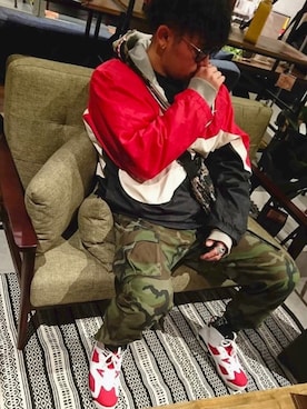 「GUCCI（グッチ）のアイテム（アクセサリー）」を使った、あぶちゃんさん（メンズ・174cm）の春コーディネート