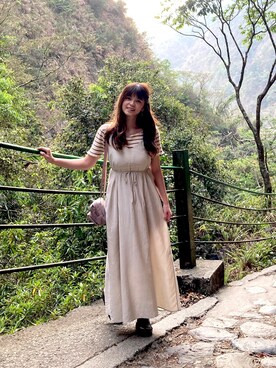「爬山」｜思坪さん（レディース・157cm）の春コーディネート