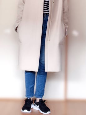 「MACPHEE（マカフィー）のアイテム（その他アウター）」を使った、ななこさん（レディース・156cm）の冬コーディネート