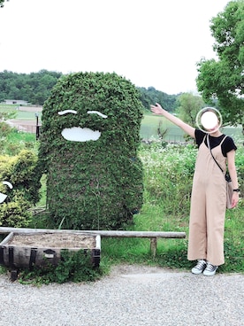 「メイちゃん」｜「アイテム（オールインワン・サロペット）」を使った、ななこさん（レディース・156cm）の夏コーディネート