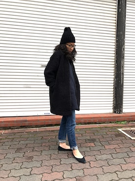 「MIRROR OF Shinzone（ミラーオブシンゾーン）のアイテム」を使った、YKさん（レディース・160cm）の秋コーディネート