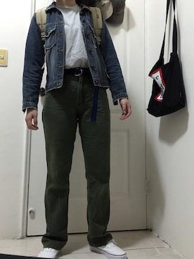 「VANS（バンズ）のアイテム（バッグ、ベージュ系）」を使った、Pさん（レディース）の春コーディネート